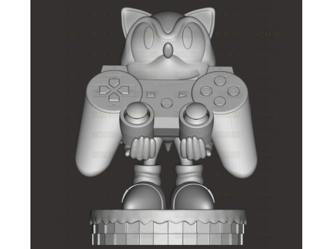 Sonic Cellphone and joystick holder 3D Print Model