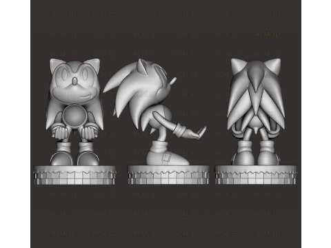 Sonic Cellphone and joystick holder 3D Print Model
