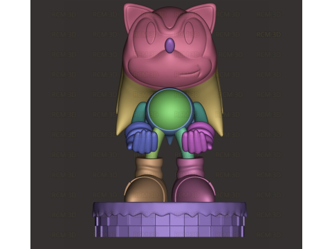 Sonic Cellphone and joystick holder 3D Print Model