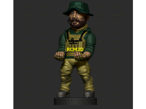 WARZONE COD Captain Price joystick holder 3D 프린트 모델