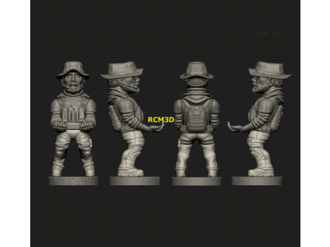 WARZONE COD Captain Price joystick holder Modèles 3D en vedette