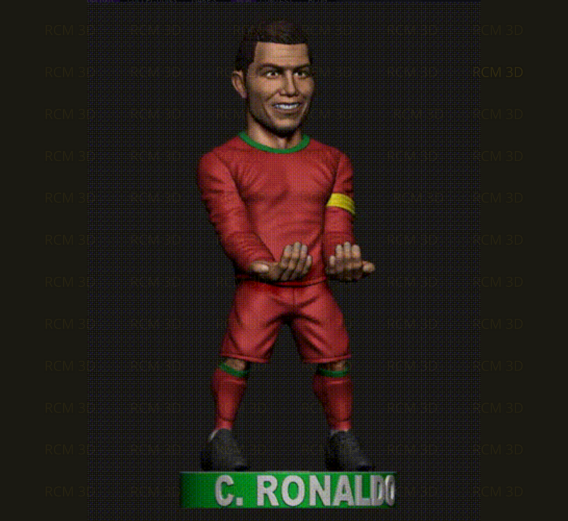 Cristiano Ronaldo joystick holder 3D Принт Модель .c4d .max .obj .3ds .fbx .stl .blend 