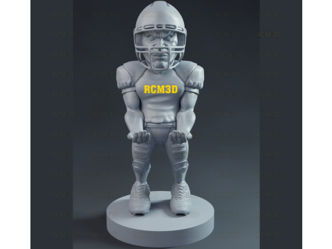 American football player Joystick 3D Print Model