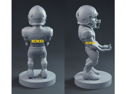American football player Joystick 3D Print Model