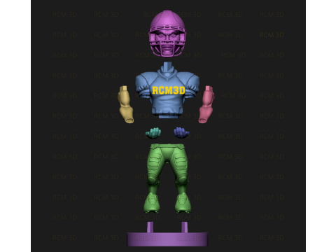 American football player Joystick 3D Print Model