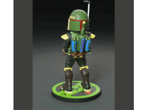 Boba Fett joystick holder Modelo de impresión 3D