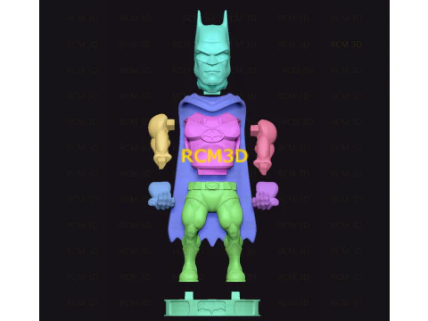 Batman cellphone and joystick holder 3D Print Model