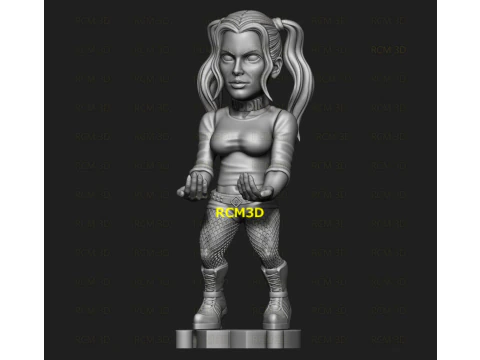 Harley Quinn cellphone and joystick holder 3D Print Model