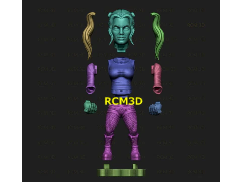 Harley Quinn cellphone and joystick holder 3D Print Model