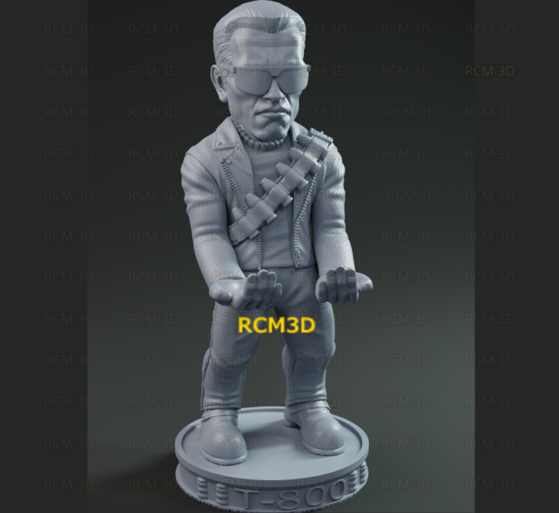 Terminator Arnold cellphone and joystick holder 3D प्रिंट मॉडल .c4d .max .obj .3ds .fbx .stl .blend 