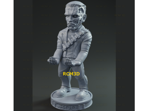 Terminator Arnold cellphone and joystick holder 3D प्रिंट मॉडल