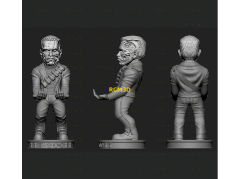 Terminator Arnold cellphone and joystick holder 3D प्रिंट मॉडल