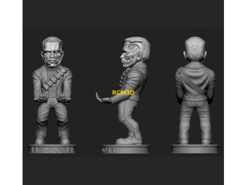 Terminator Arnold cellphone and joystick holder 3D Print Model