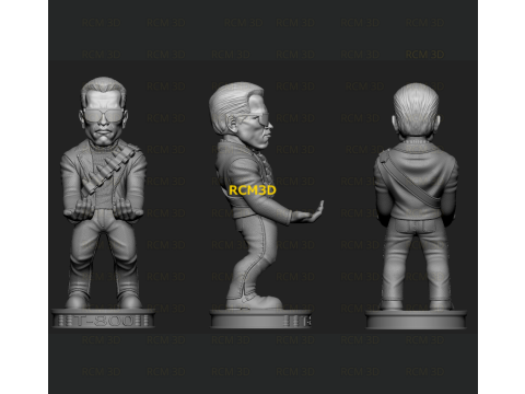 Terminator Arnold cellphone and joystick holder 3D प्रिंट मॉडल