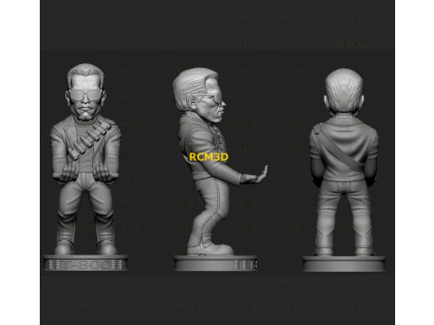 Terminator Arnold cellphone and joystick holder 3D Print Model