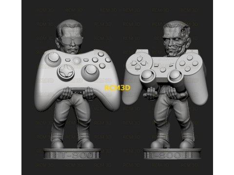 Terminator Arnold cellphone and joystick holder 3D प्रिंट मॉडल