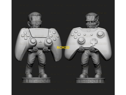 Terminator Arnold cellphone and joystick holder 3D प्रिंट मॉडल