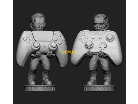 Terminator Arnold cellphone and joystick holder 3D Print Model