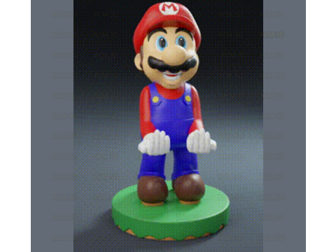 Super Mario cellphone and joystick holder 3D Print Model