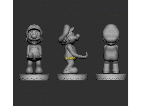 Super Mario cellphone and joystick holder 3D Print Model