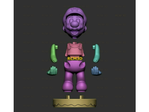 Super Mario cellphone and joystick holder 3D Print Model