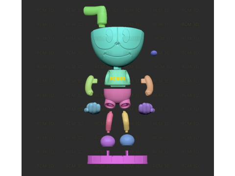Cuphead cellphone and joystick holder Modelo de Impressão 3D