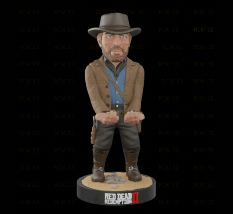 Red Dead Redemption Arthur Morgan joystick holder 3D प्रिंट मॉडल .c4d .max .obj .3ds .fbx .stl .blend 