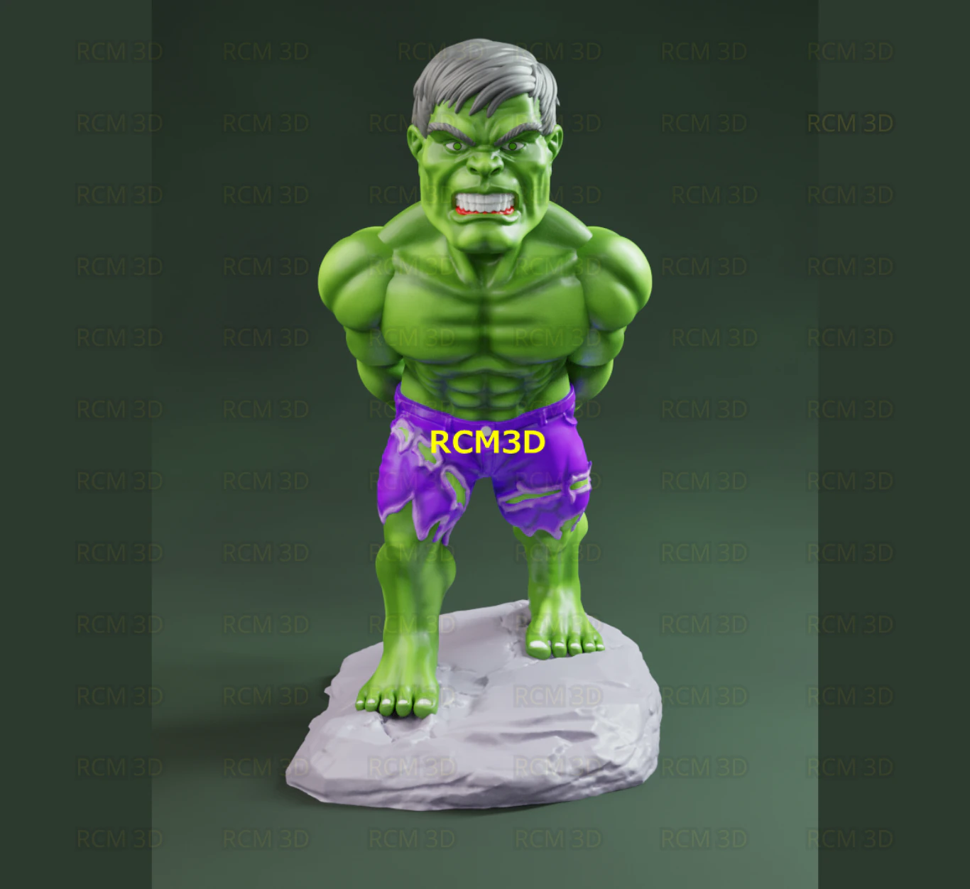 Hulk joystick holder 3D Print Model .c4d .max .obj .3ds .fbx .stl .blend 