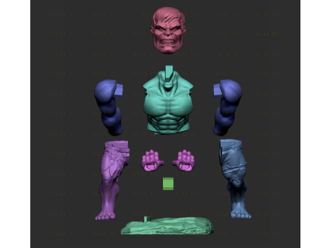 Hulk joystick holder Model Cetak 3D