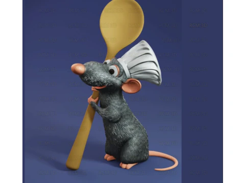 Pomnik z filmu Ratatuj Model do druku 3D