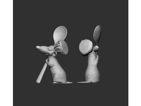 Ratatoille movie statue 3D Print Model