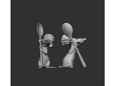 Ratatoille movie statue 3D Print Model