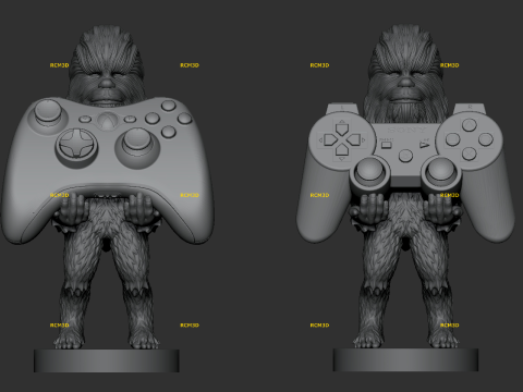 Star Wars Chewbacca joystick and cellphone holder Model do druku 3D