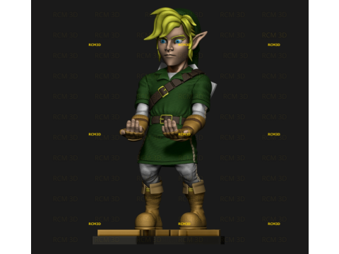 Link Zelda cellphone and joystick holder 3D-printmodel