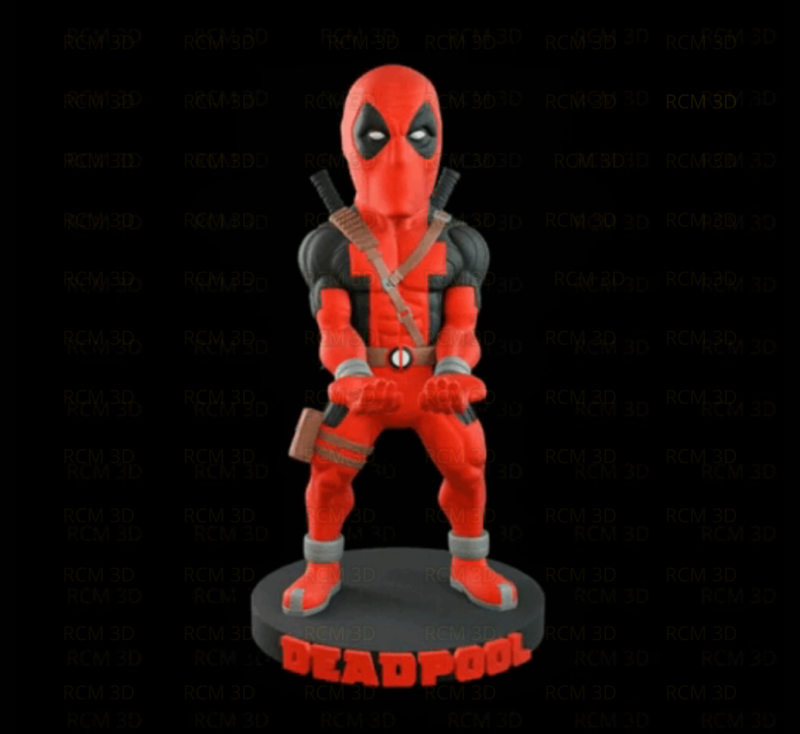 Deadpool joystick holder v3 3D Baskı Modeli .c4d .max .obj .3ds .fbx .stl .blend 