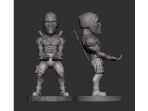 Deadpool joystick holder v3 3D Baskı Modeli