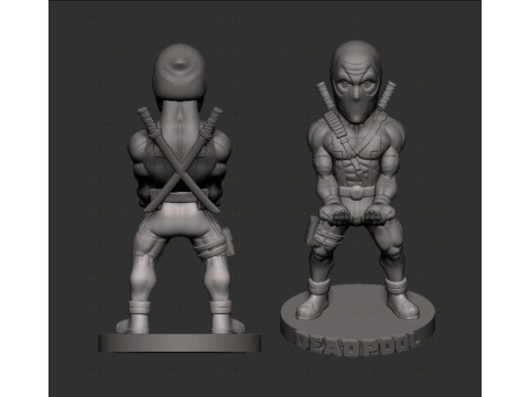 Deadpool joystick holder v3 3D Baskı Modeli