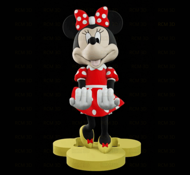Minnie Mouse joystick holder 3D Print Model .c4d .max .obj .3ds .fbx .stl .blend 