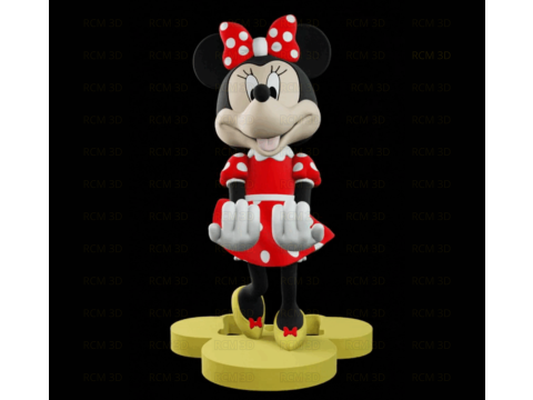Minnie Mouse joystick holder Modelo de Impressão 3D