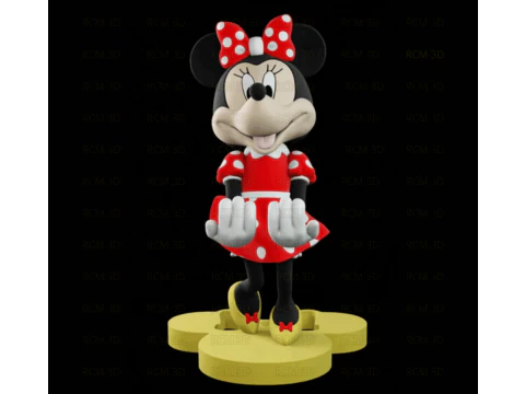 Minnie Mouse joystickhouder 3D printmodel