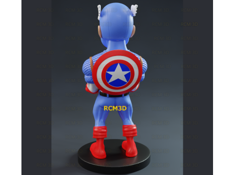 Captain America cellphone and joystick holder Modelo de Impressão 3D