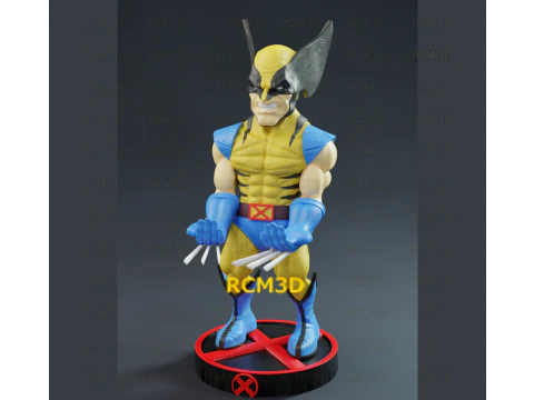 Wolverine houder voor mobiele telefoon en joystick 3D printmodel