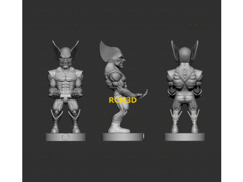 Wolverine cellphone and joystick holder 3D Принт Модель