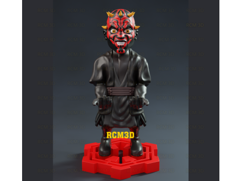 Darth Maul joystick and cellphone holder 3D Print Model