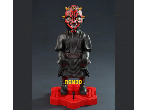 डार्थ मौल जॉयस्टिक और सेलफोन धारक 3D प्रिंट मॉडल