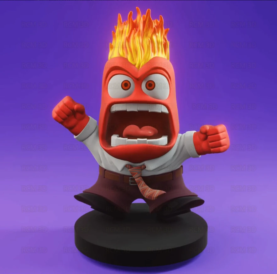 Pomnik gniewu na lewą stronę Model do druku 3D .c4d .max .obj .3ds .fbx .stl .blend 