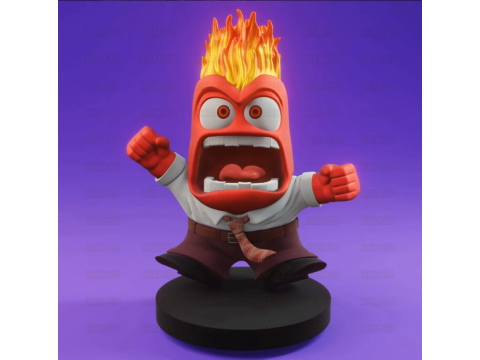 Anger Inside Out statue 3D Принт Модель
