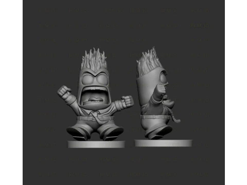 Pomnik gniewu na lewą stronę Model do druku 3D