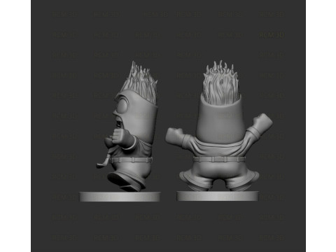 Anger Inside Out statue Model Cetak 3D