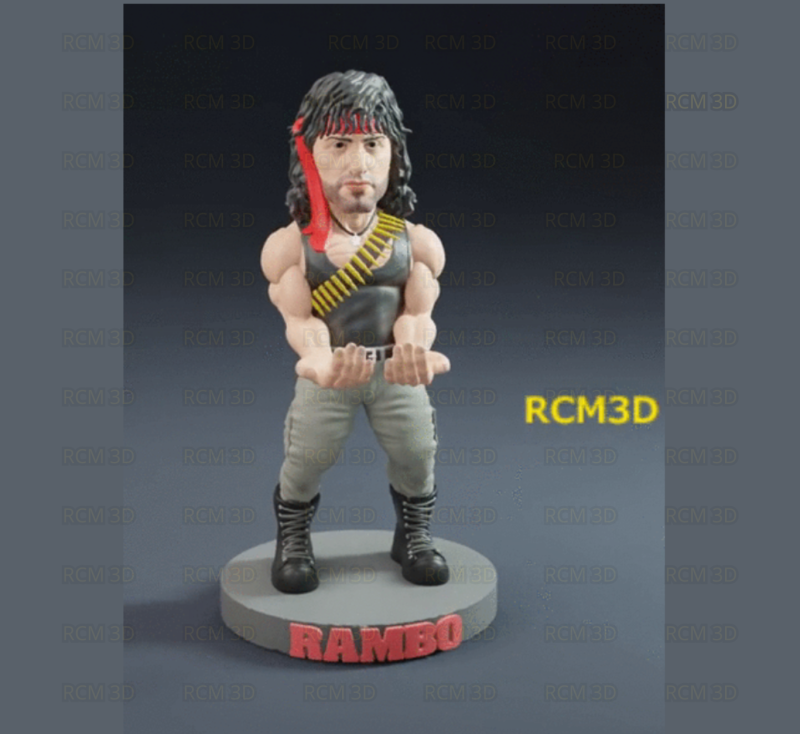 Rambo Warzone cellphone and joystick holder 3D 프린트 모델 .c4d .max .obj .3ds .fbx .stl .blend 